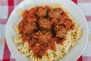 spaghetti and meatballs